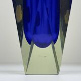 Murano Blue Sommerso Vase, Vintage, Italy, 1970s