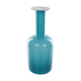 Otto Brauer for Kastrup Holmegaard - Light blue bottle vase "Gulvvase"