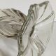 Art-Deco high foot vase in molded crystal early twentieth century