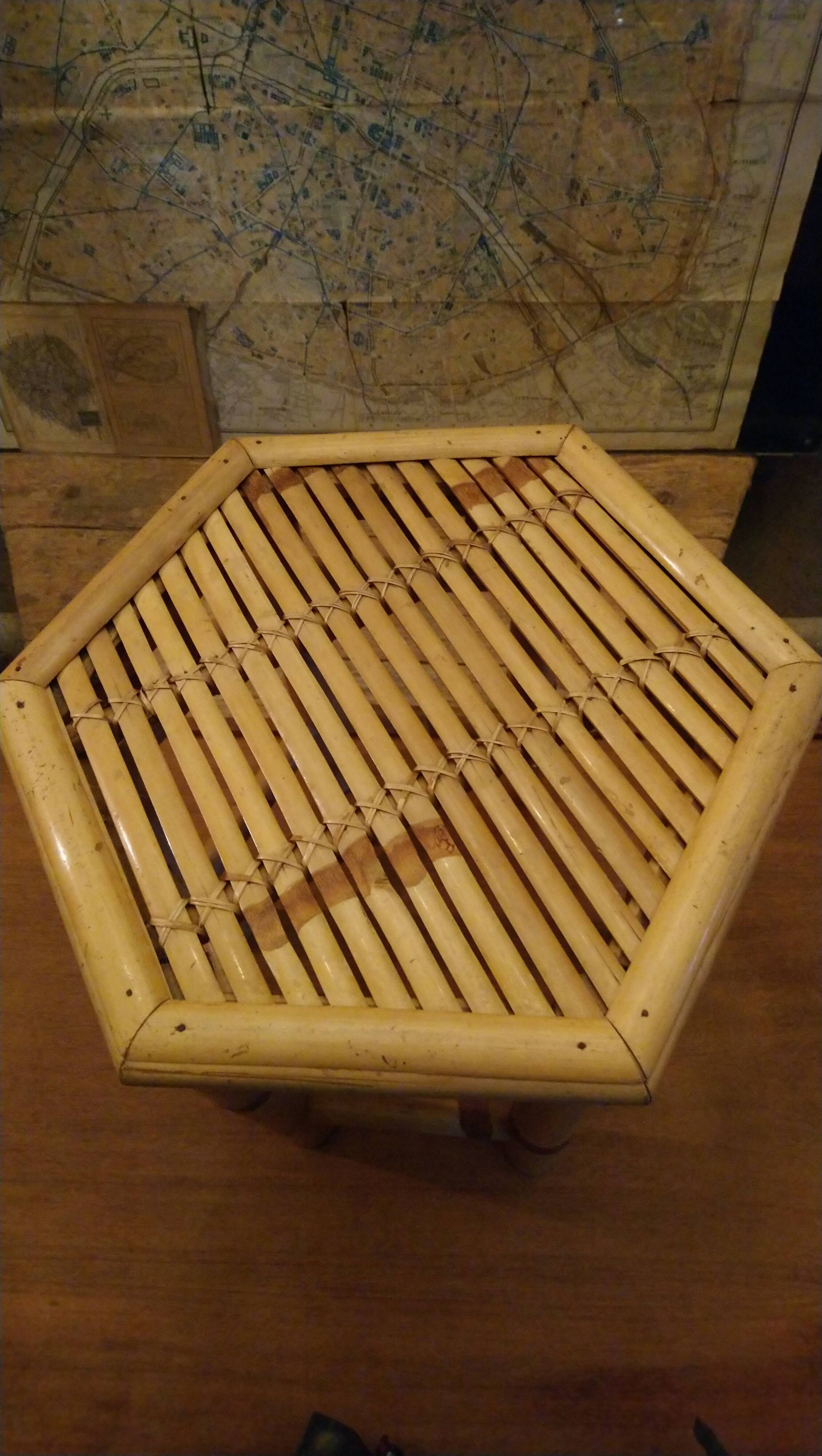 Side table, stool, bamboo plant stand