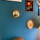 Vintage metal sun mirror