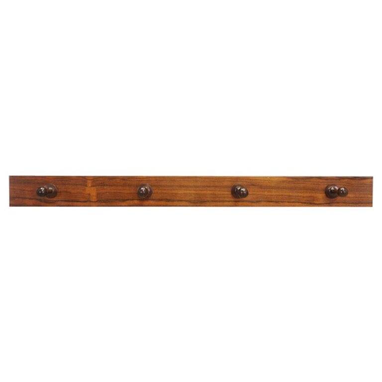 Porte manteau rétro vintage en palissandre 60 70
