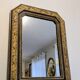 Antique gilt mirror with beveled corners, 70 x 51 cm – Chic decor
