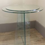 Glass gueridon, 1970