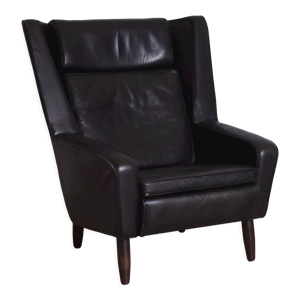 Fauteuil en cuir scandinave,