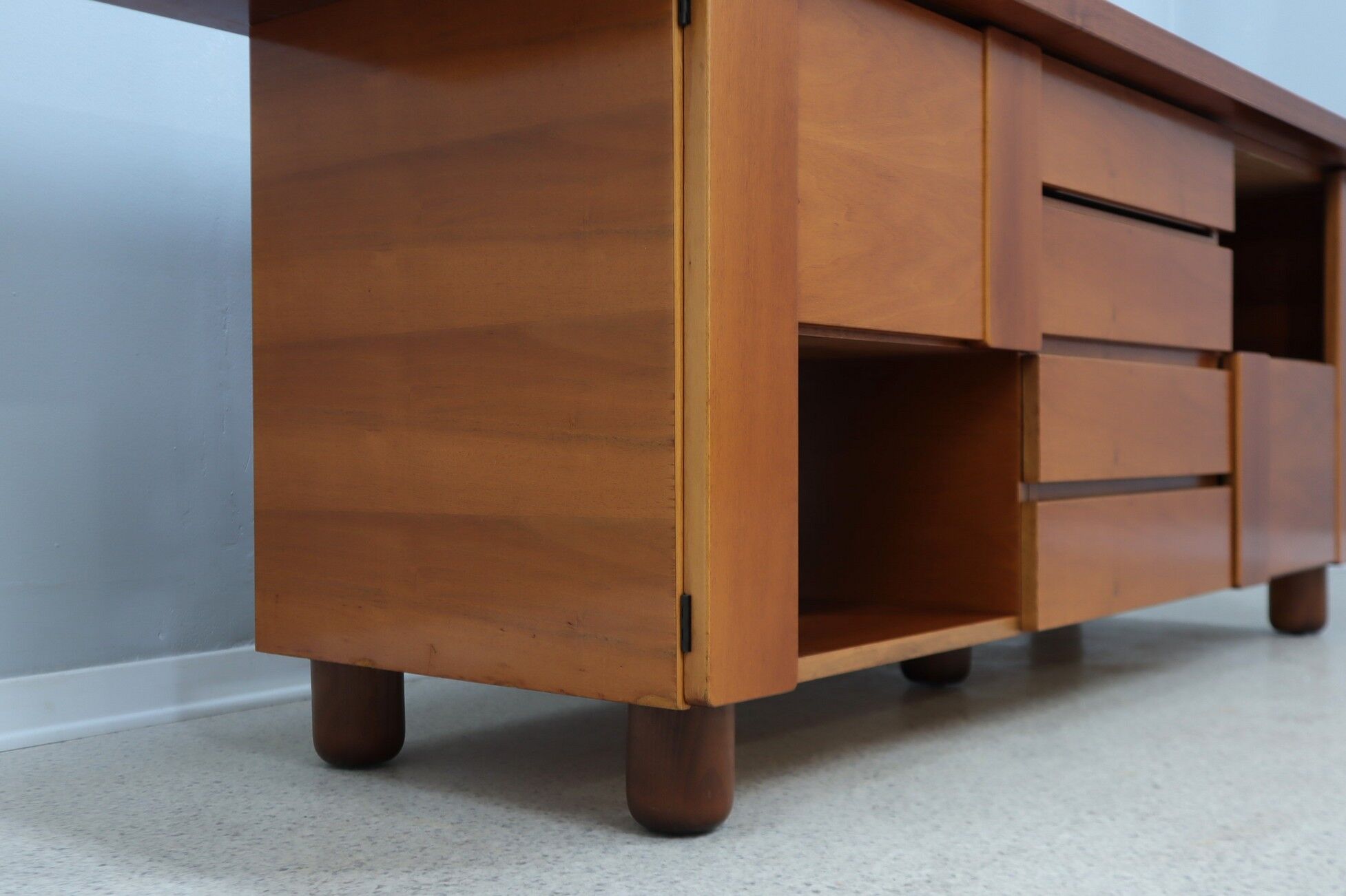 Vintage walnut sideboard Mobil Girgi 1970s