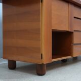 Vintage walnut sideboard Mobil Girgi 1970s