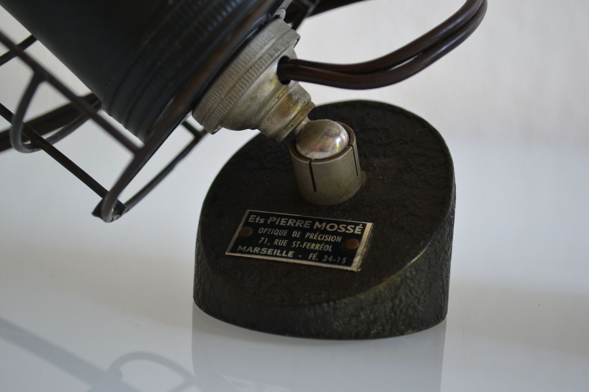 Paire de lampes vintage 50's de laboratoire bbt krauss