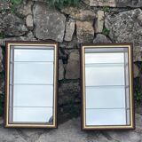 Pair of hanging display cases