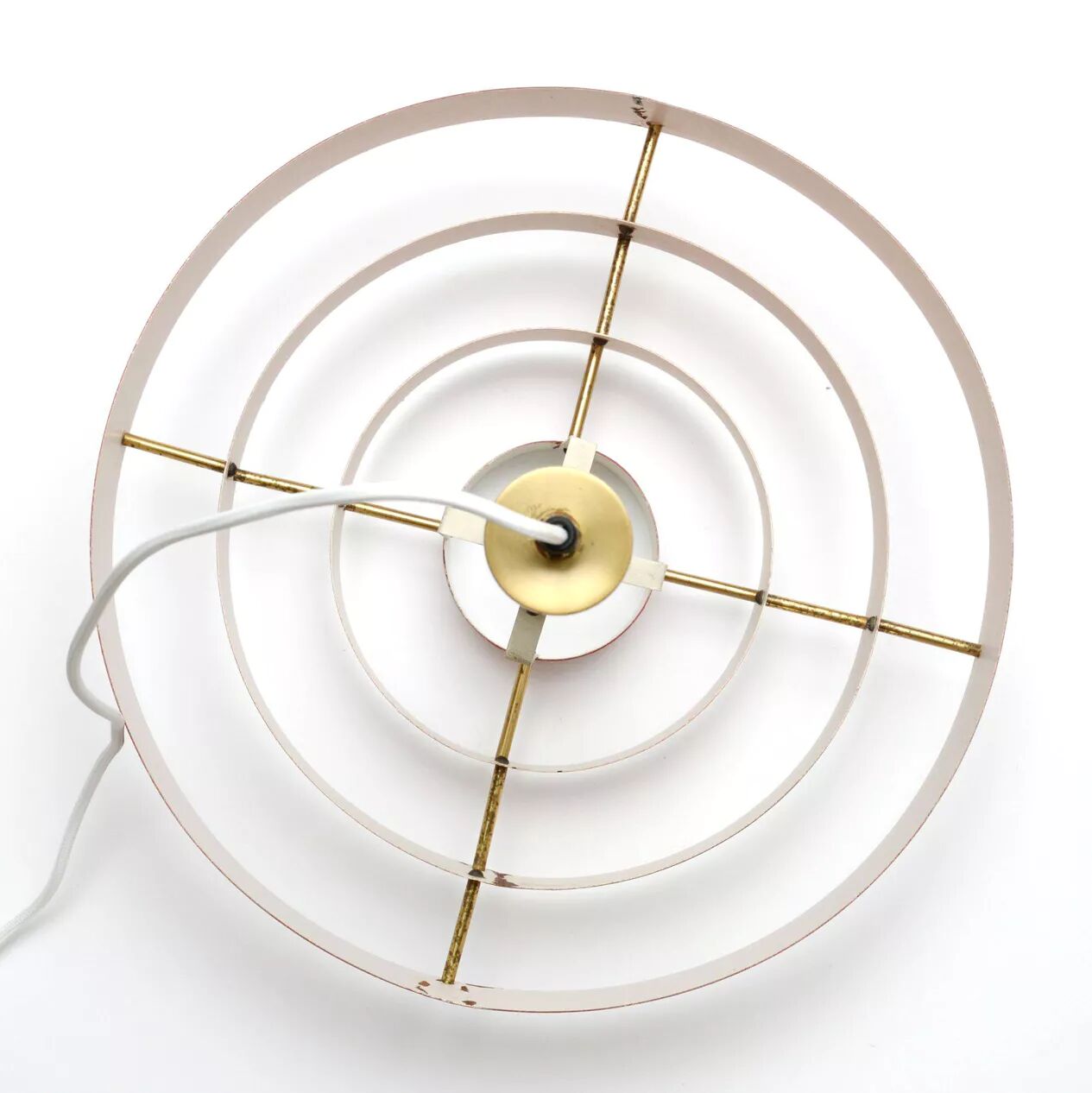 Red Scandinavian lamp, Denmark 1960s