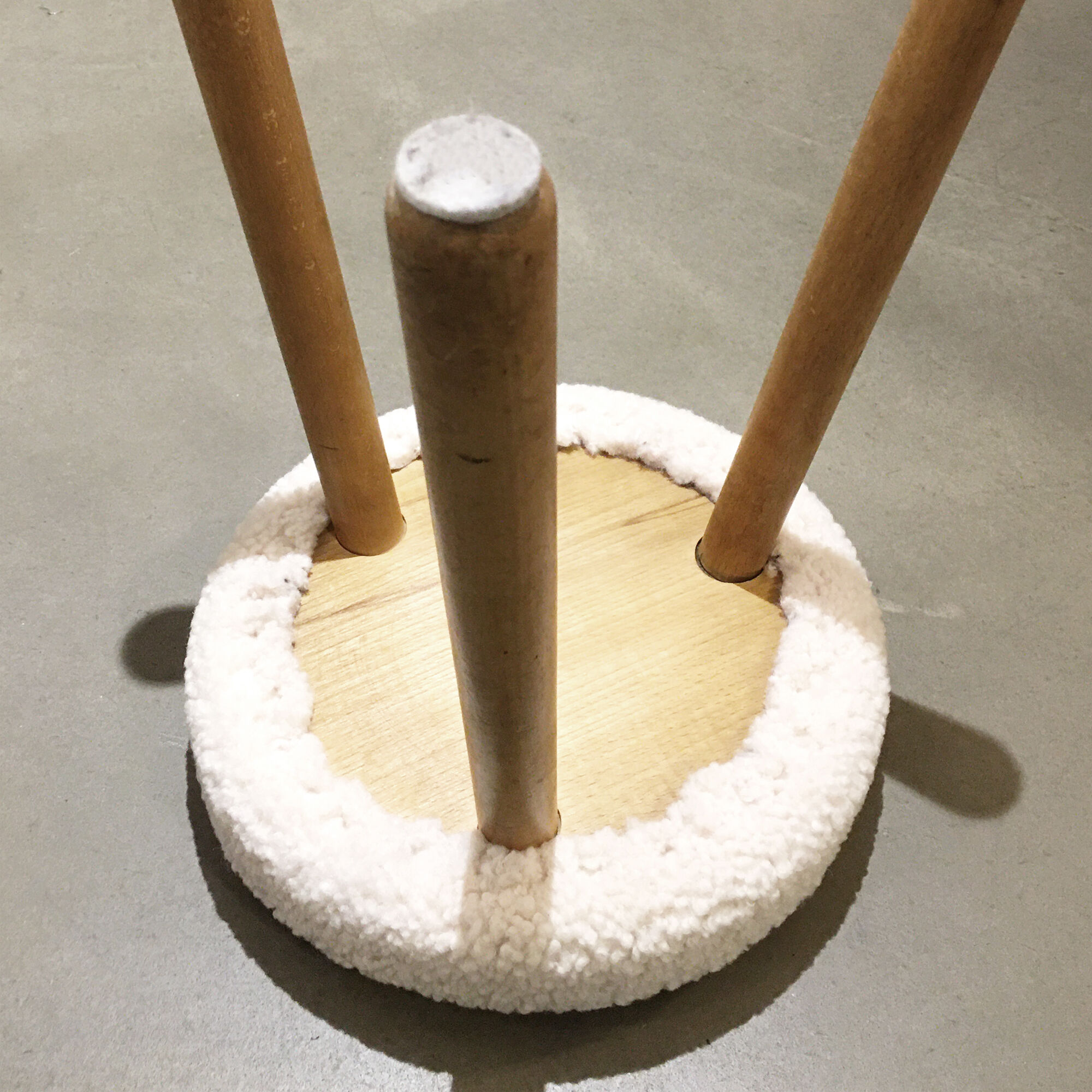 Round stool , Danish 60's