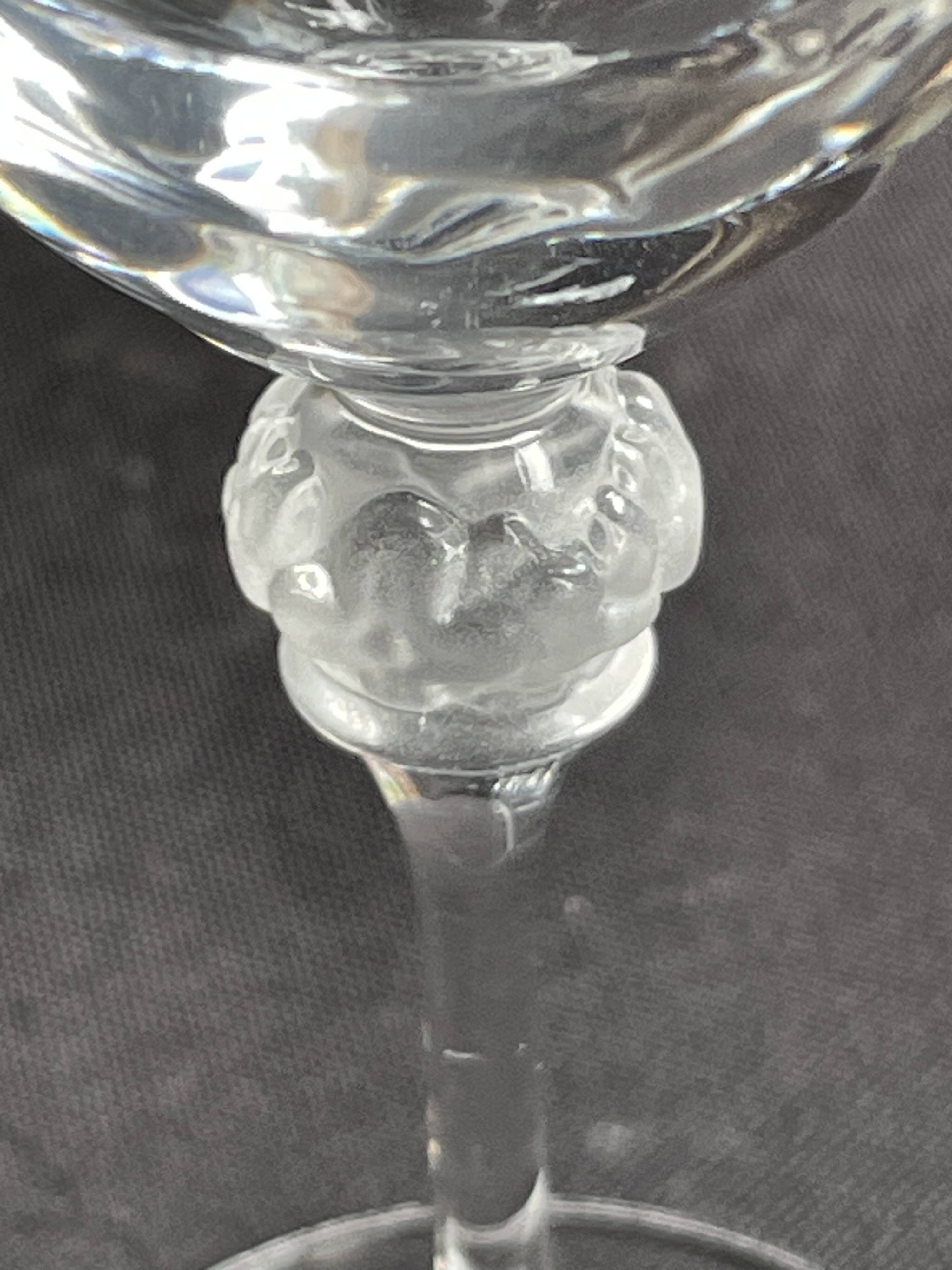 9 crystal port glasses – Lalique taste