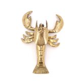 Brass lobster shaped ashtray, 1970s.