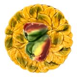 6 dessert plates + Sarreguemines slurry dish