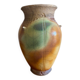 Vase en ceramique raku artisanal