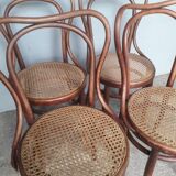 Series 4 chairs cannes bistro by Jacob and Josef KOHN No.55