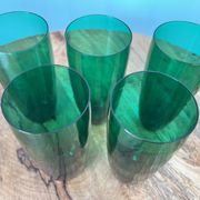 Vintage liquor and lemonade glasses, mid century modern from 1960s for apartment decoration / tablew