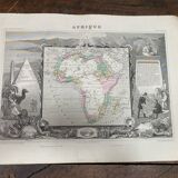 Old illustrated map of Africa