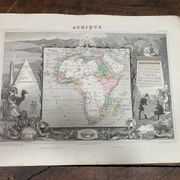 Old illustrated map of Africa