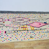 Colorful diamond berber carpet 254 x 147 cm