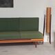 Green folding bench sofa by UP Zavody 1970