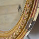 Mirror oval medallion 19th 90x61cm style Louis XVI