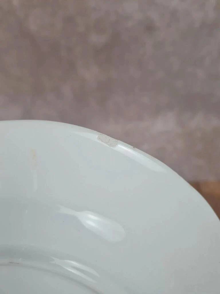 Vintage Italian plate country decor pink – Ceramica Quadrifoglio