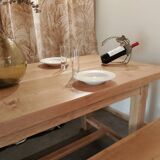 Table de ferme en chêne massif