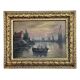 French school oil on canvas important gilded frame early 20th century