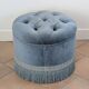 Velvet pouf