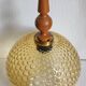 "Bubble" suspension in the style of H. Tynell in amber moulded glass, circa 1970.