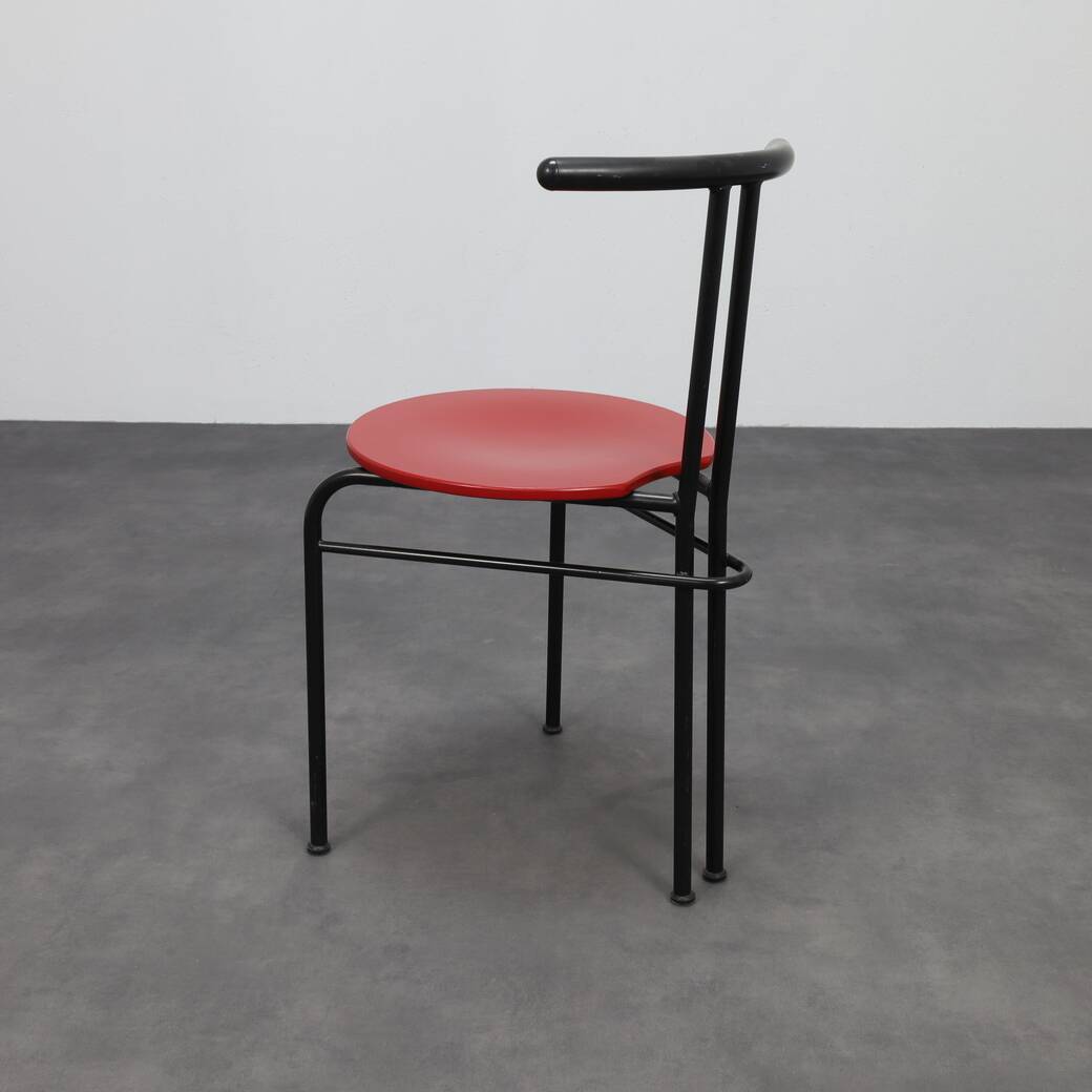 Set of 4 Postmodern Dining Chairs, 1980s