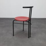 Ensemble de 4 chaises de salle à manger postmodernes, années 1980