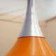 Danish pendant lamp 1960s with orange metal shade