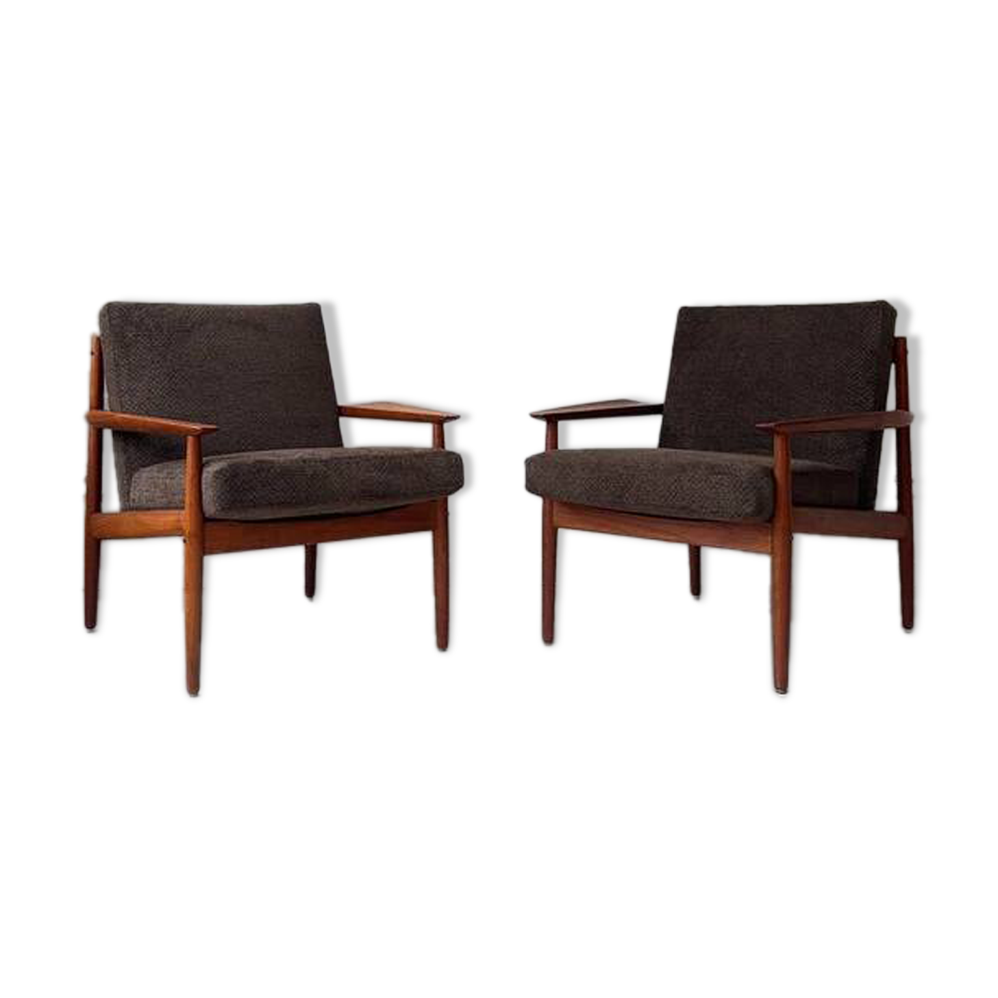 2 Vintage teak armchairs by Arne Vodder for Glostrup from Denmark