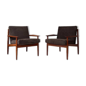 2 fauteuils en teck vintage - arne vodder