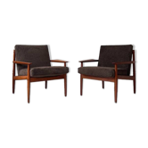 2 Vintage teak armchairs by Arne Vodder for Glostrup from Denmark
