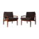 2 Vintage teak armchairs by Arne Vodder for Glostrup from Denmark