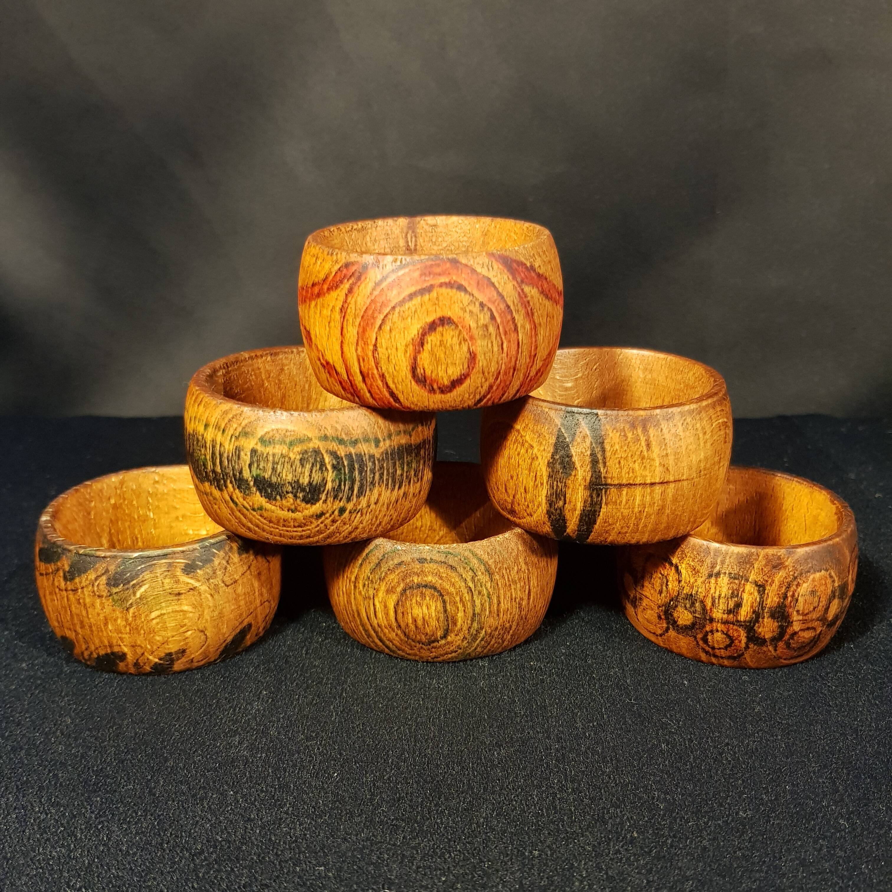 Wooden napkin rings