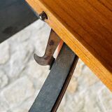 Extendable dining table in teak, butterfly extension by Van Pelt circa 1960.