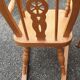 2 solid wood children's armchairs