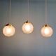 Art Deco satin glass pendant (2 available), 1920s-30s