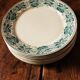 Lot 8 flat plates Badonviller Cherries blue