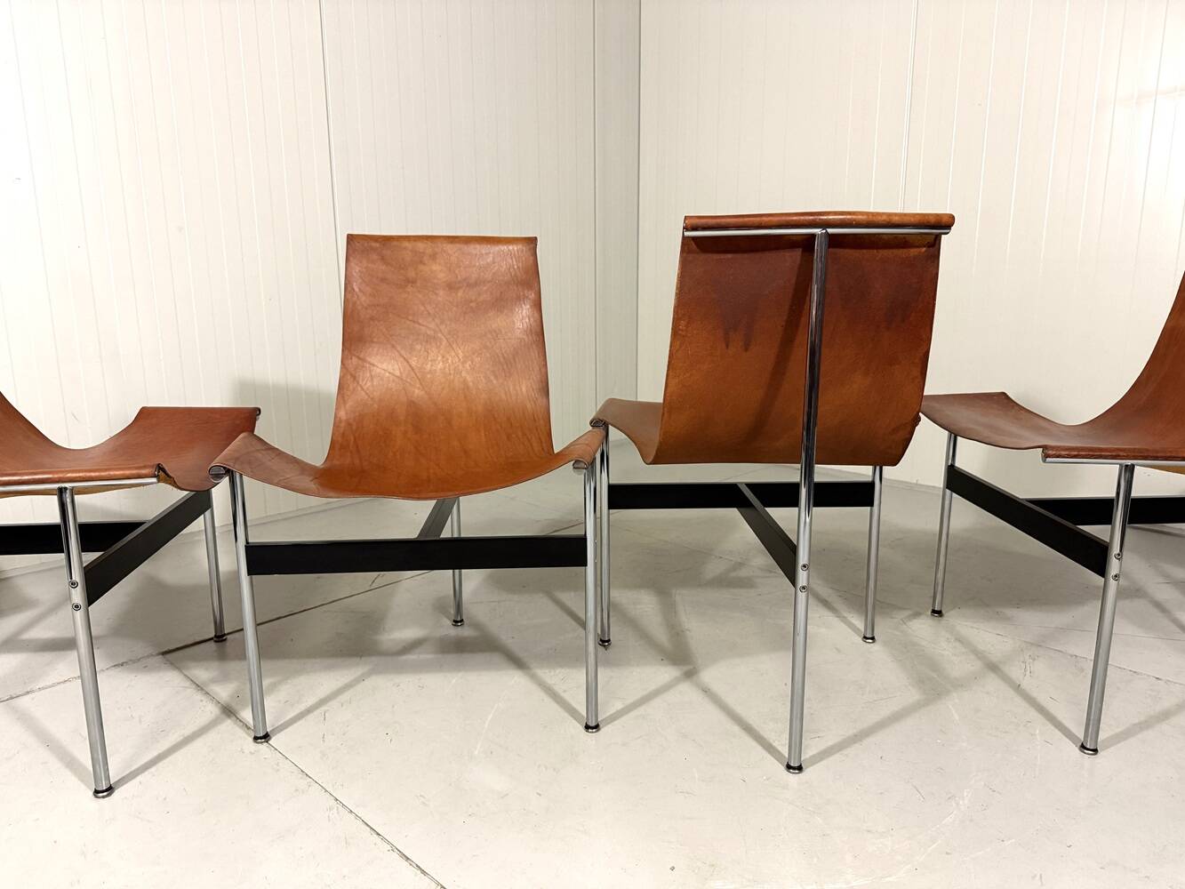 ICF De Padova T-chairs by Katavolos, Kelley and Littell, Italy 1950’s