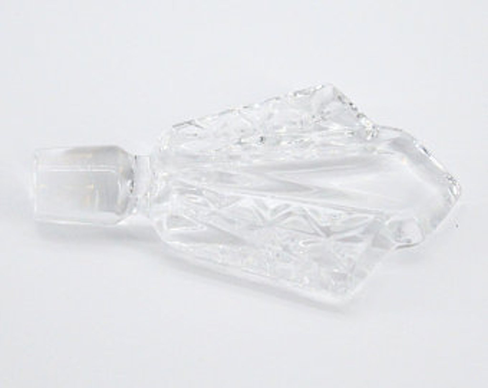 old glass whisky carafe