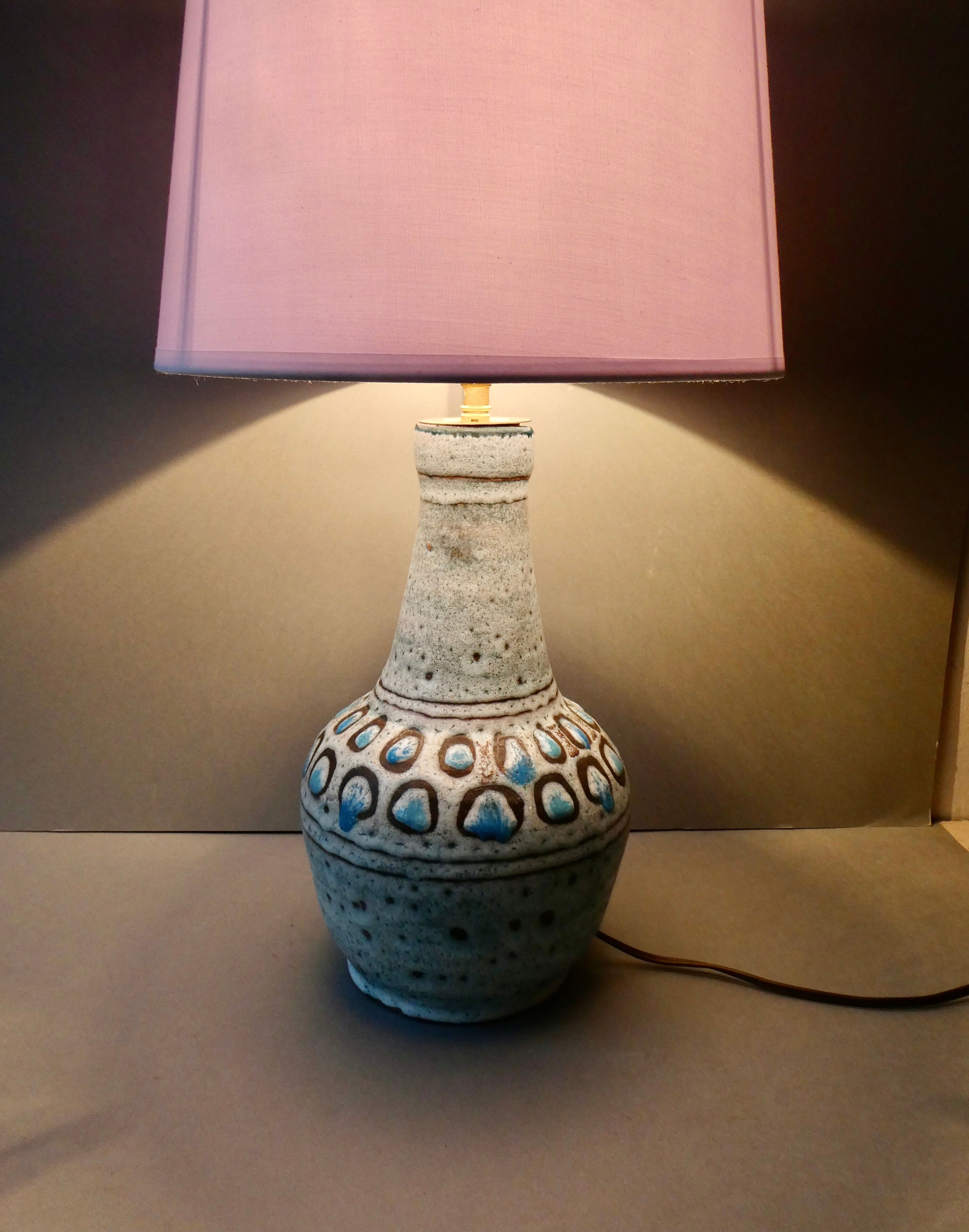 cramic lamp Danuta Le Henaff Larmor Beach, 70s