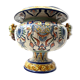 Medici garden vase in faience of Nevers signed 19th century