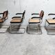 Marcel Breuer cesca B64 chairs, made in italy, 1970