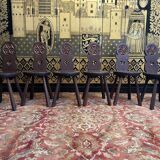 Set of 6 “Escabelles” mountain chairs