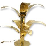 Lampe de sol table en laiton de palmier Bottega Gadda Italie, 1960